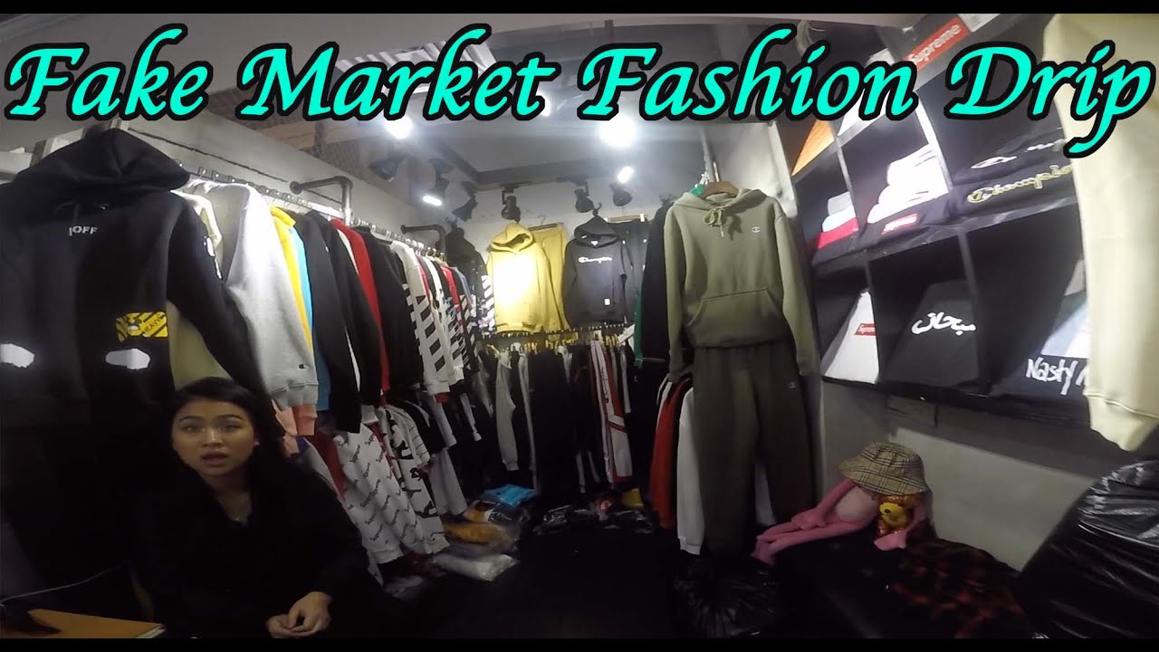 Fashion drip hypebeast designer fake market YouTube