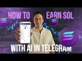 SOLANA Earning Telegram AI Tool | AI Really Can PREDICT??