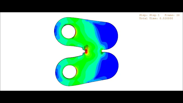 XFEM Crack Growth Simulation of a plate