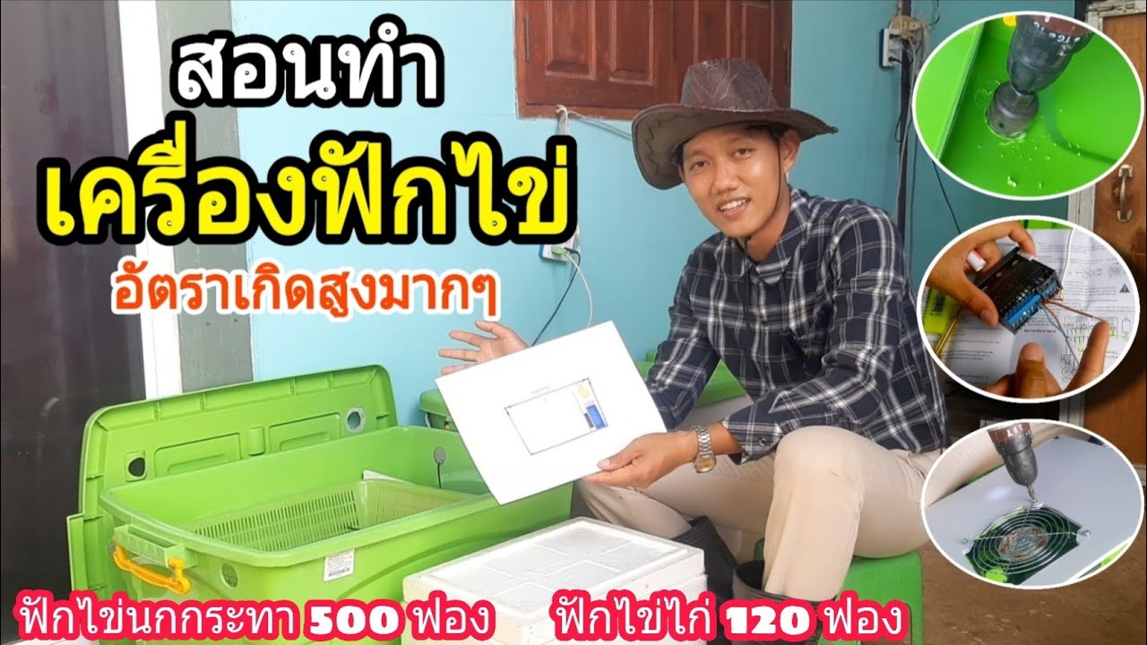 สอนทำเครื่องฟักไข่ (อัตราเกิดสูงมากๆ) :  SMILE FARM