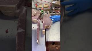Nzl Frozen Beef Cube Cutting Skills Perfect Butcher Knife Work