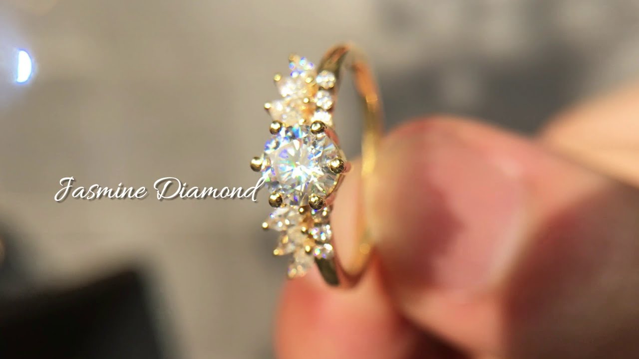 Nhẫn nữ kim cương nhân tạo moissanite Angel Wings - NN005