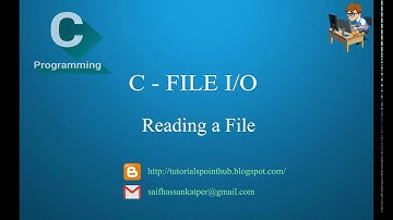 C Programming - Reading a FILE I/O tutorial for Beginners