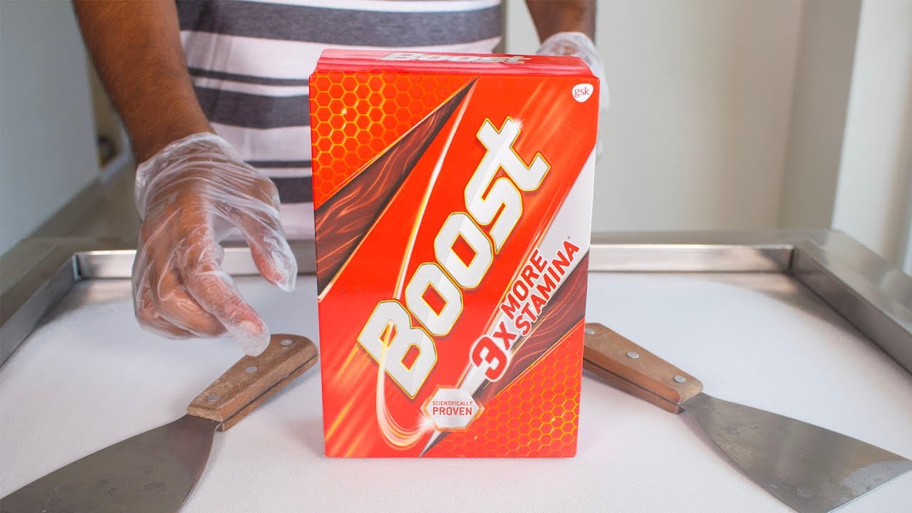 BOOST ICE CREAM ROLLS - SATISFYING ASMR