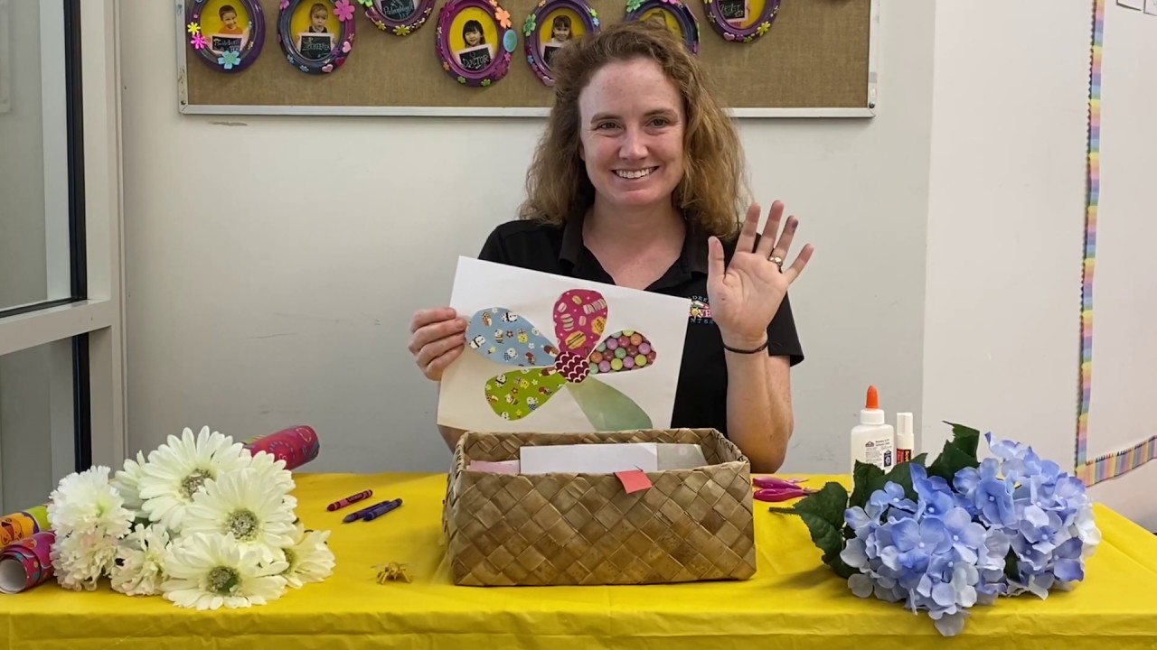 At Home Learning: Spring Flower Collage - YouTube
