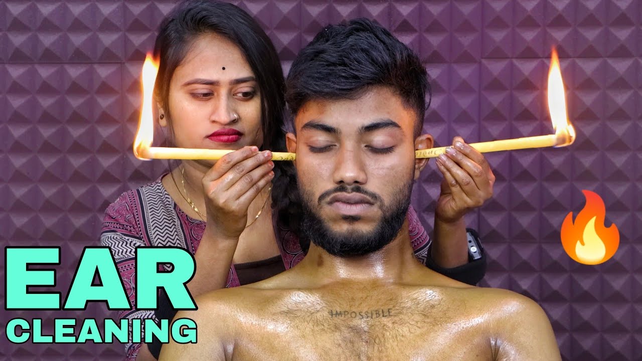 Ear Massage & Earwax Removal by Barber Girl Pakhi Earwax Extraction