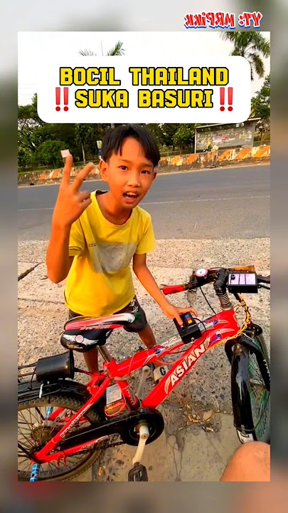 MANIA THAILAND PASANG BASURI DI SEPEDA‼️#basuri #telolet #busmania