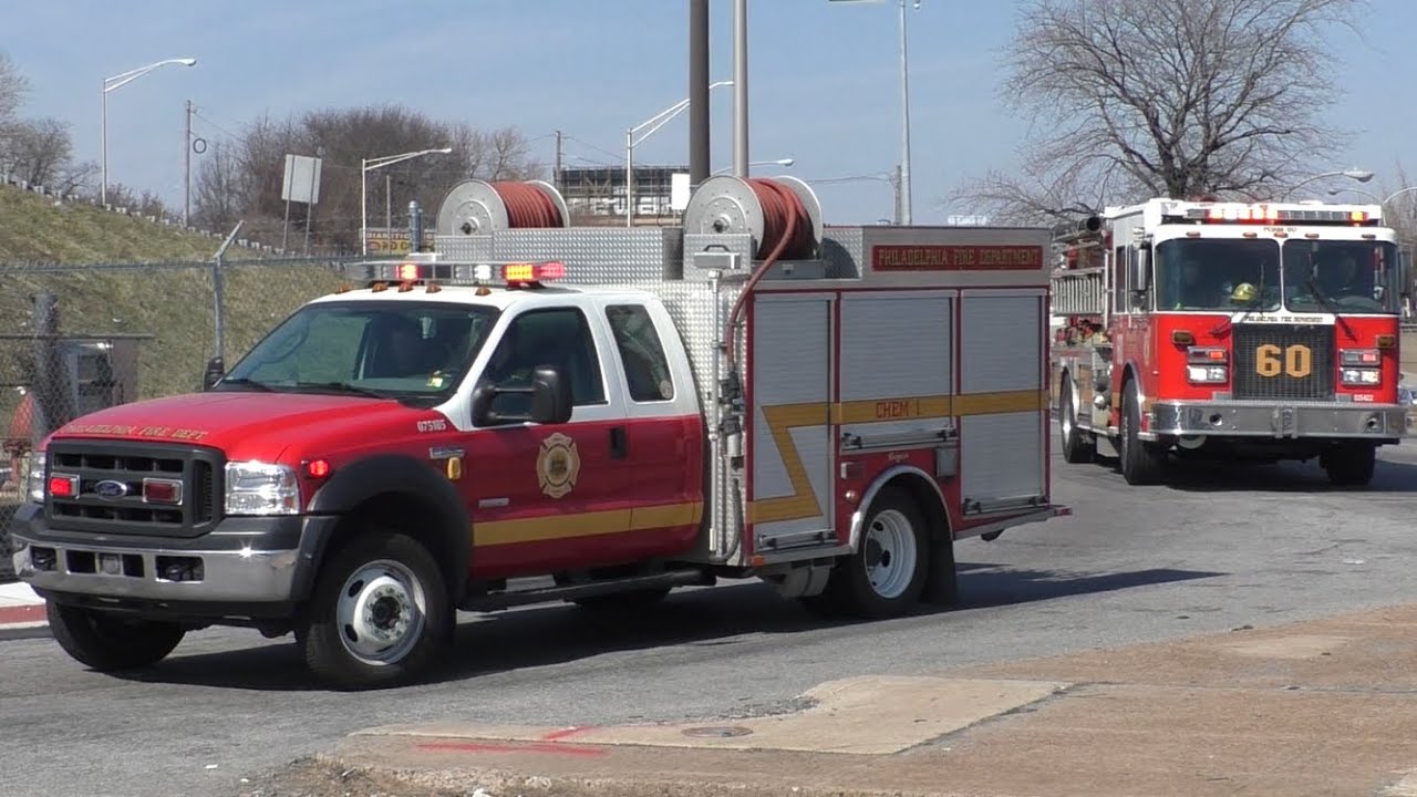 Philadelphia Fire Department Hazmat 1, Chemical 1, Foam 60 & Medic 291 Responding 3/2/20