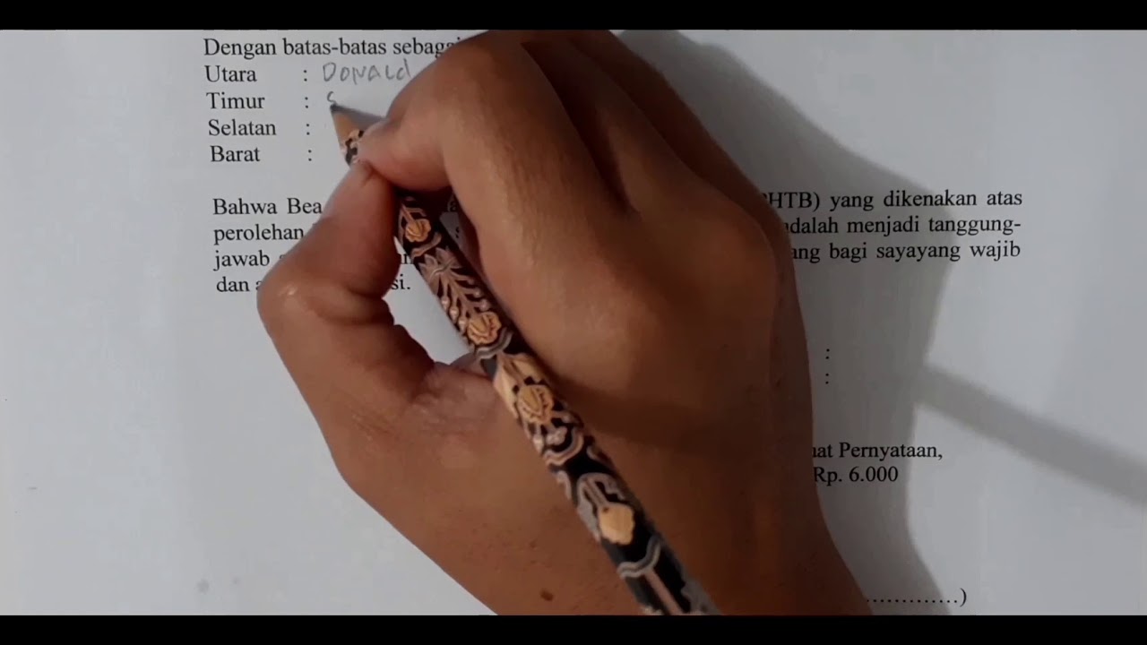 VII Surat Pernyataan BPHTB Terhutang 