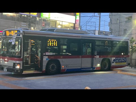 東急バス前面展望 車窓 大井町駅・大森駅→池上駅前/ 井09 大井町駅1756発