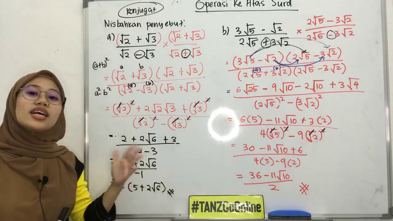 Operasi ke Atas Surd (Surd Operation) KSSM Add Math Form 4