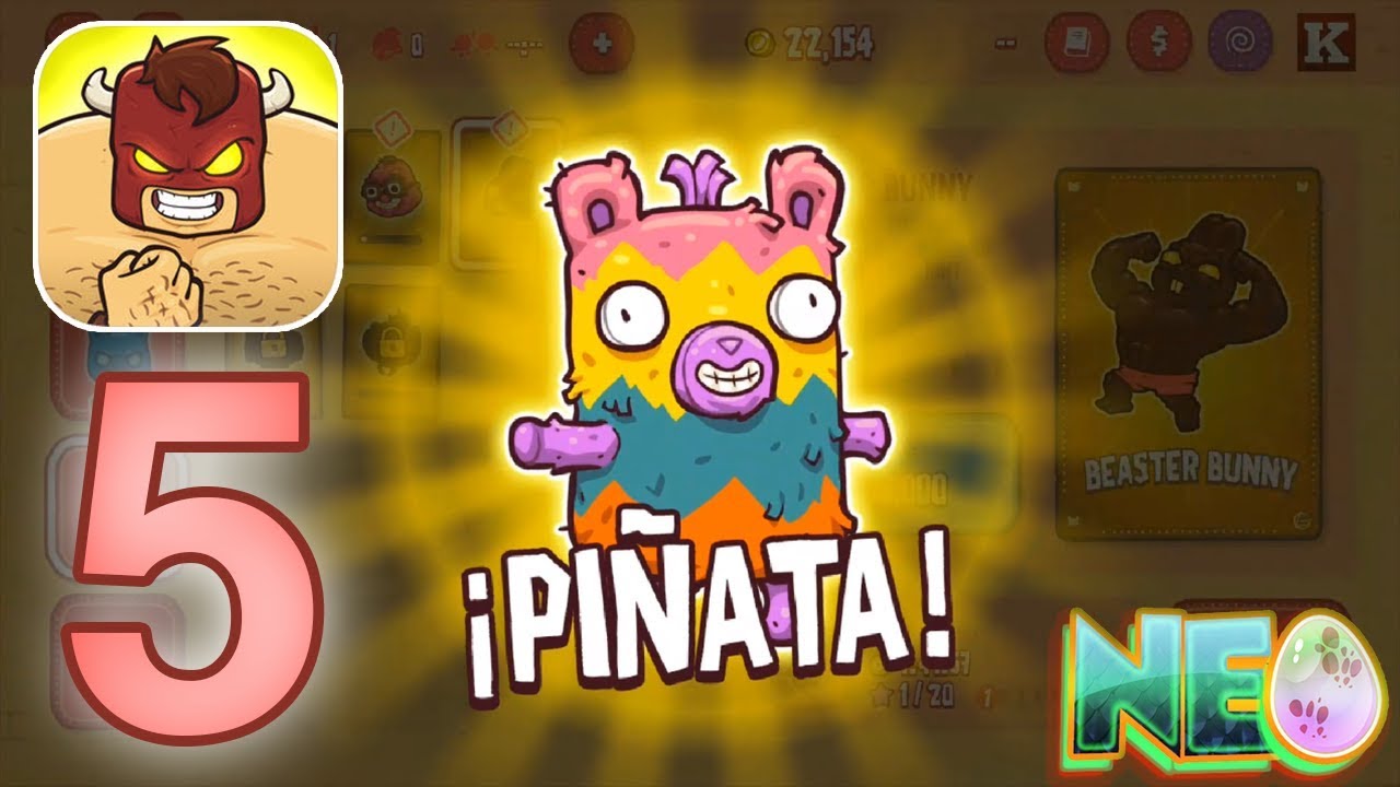Burrito Bison: Launcha Libre Gameplay Walkthrough Part 5 - Opening Piñata!  (iOS, Android) - YouTube