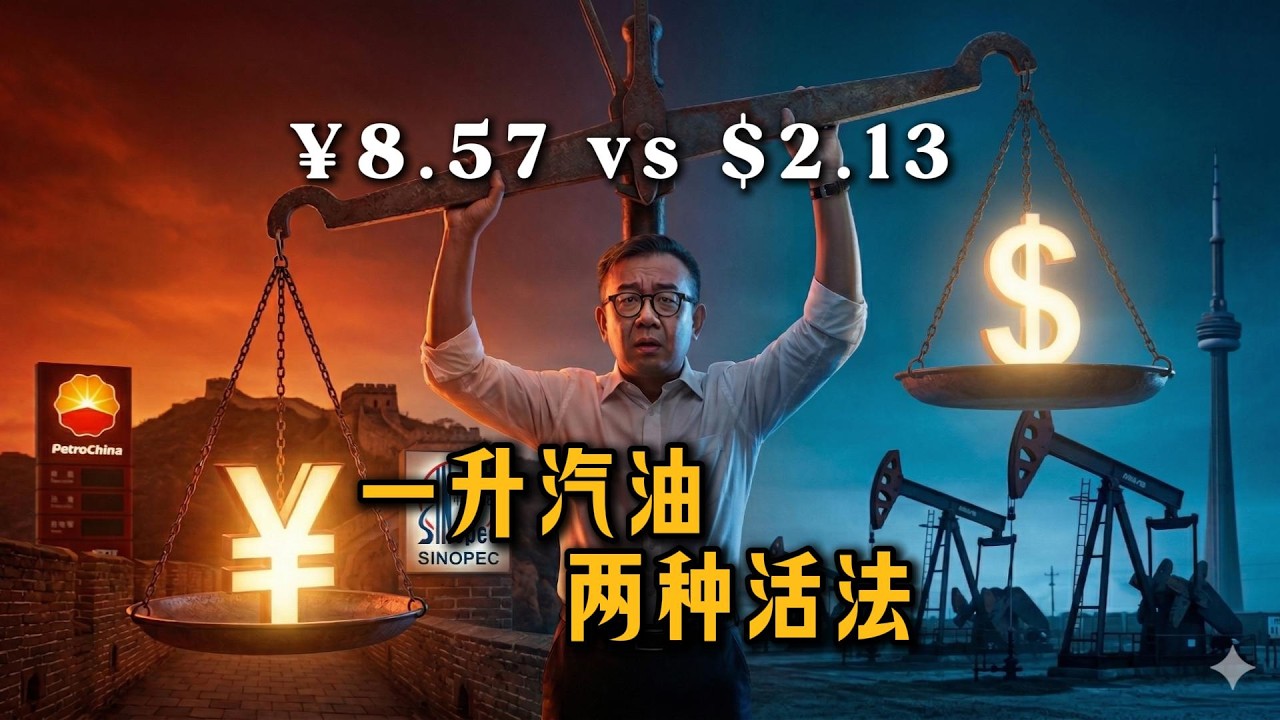2.13加币 vs 8.57人民币:一升汽油里的两种活法与大时代真相——产油大国油价反而更贵? - YouTube