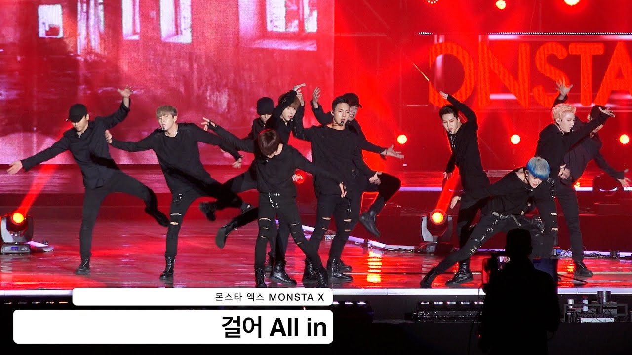 몬스타 엑스 MONSTA X[4K 직캠]걸어 All in@20160924 Rock Music