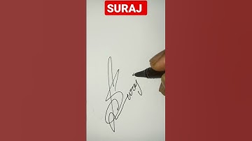 SURAJ IN CURSIVE WRITING/#shorts #trending #youtube #viral #viralshorts #shorts