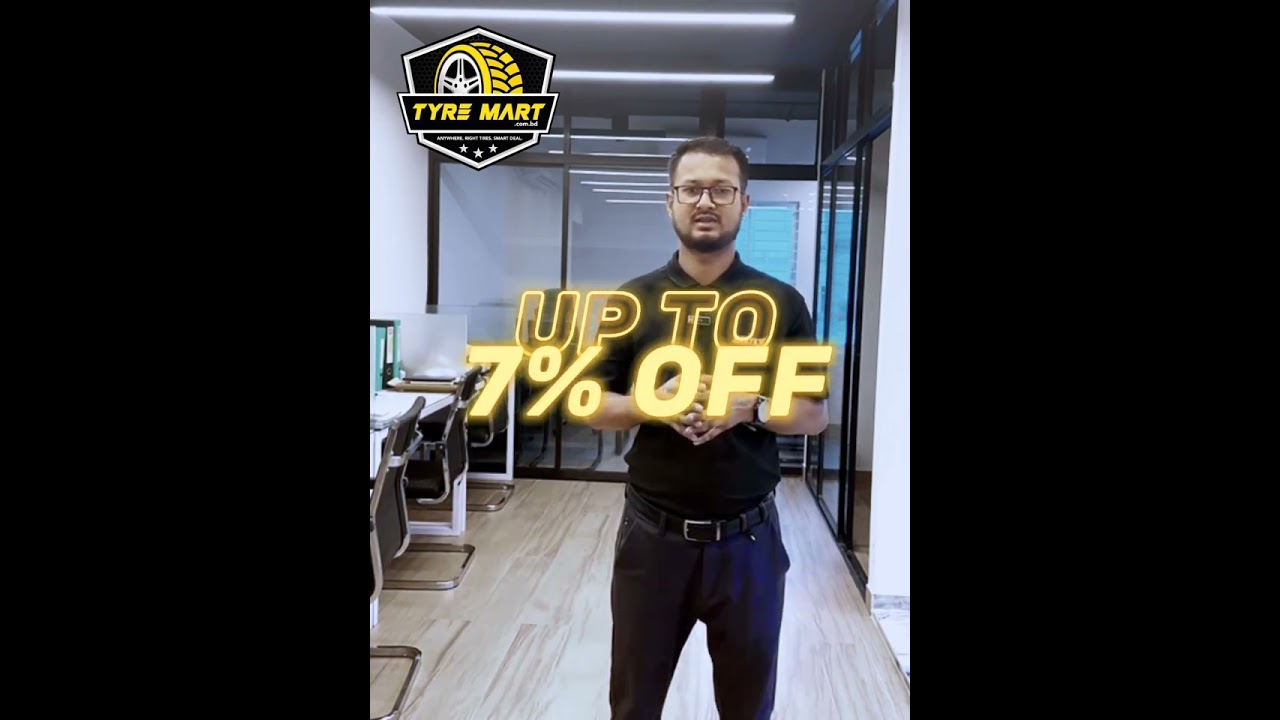 Summer Sale upto 20% discount on car tyre purchase! www.tyremart.com.bd | order now