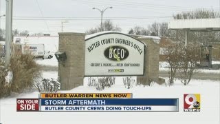 Road crews in Butler County battle winter conditions