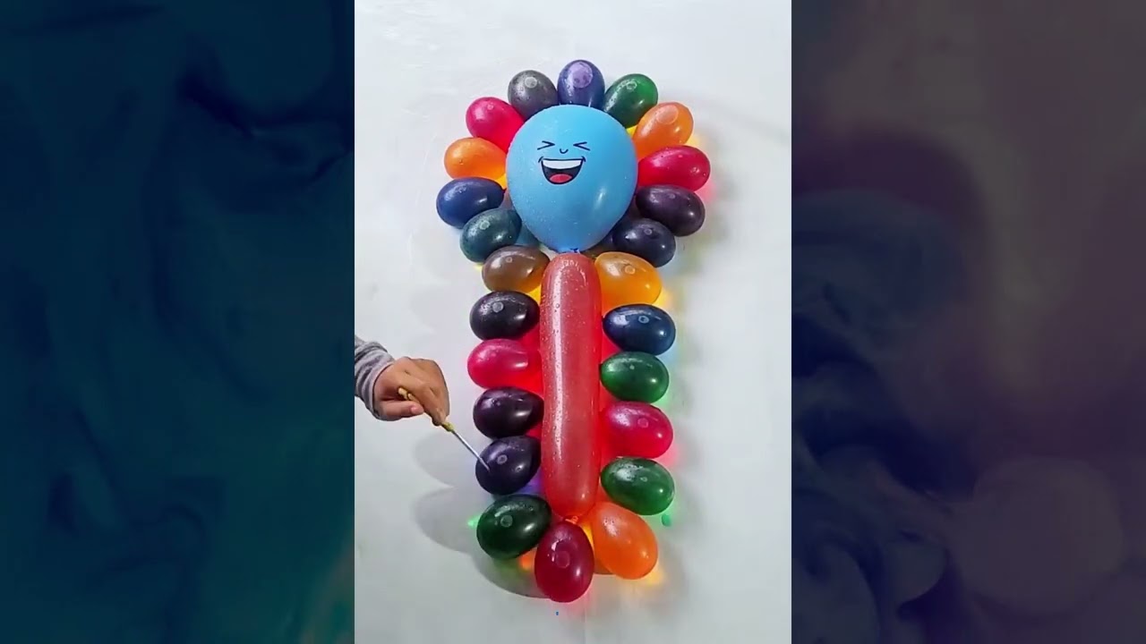 Compilation Video Popping Colorful Water Balloon Reverse | ASMR Balloon | Satisfying Video | ASMR