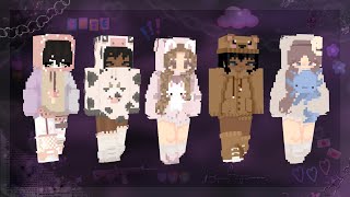 [ oversized hoodie ] aesthetic minecraft skins | w/ links ♡ screenshot 3