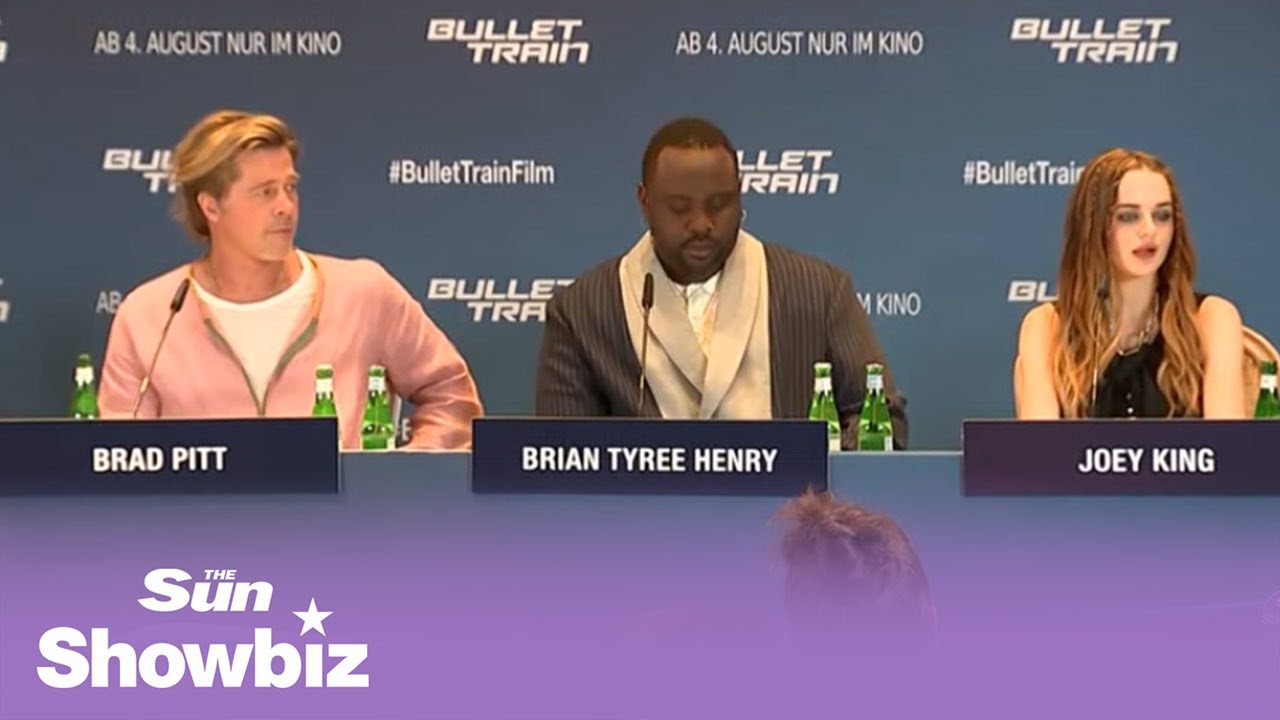 "Bullet Train" news conference in Berlin with Brad Pitt