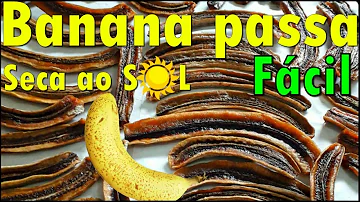 Como se faz banana desidratada?