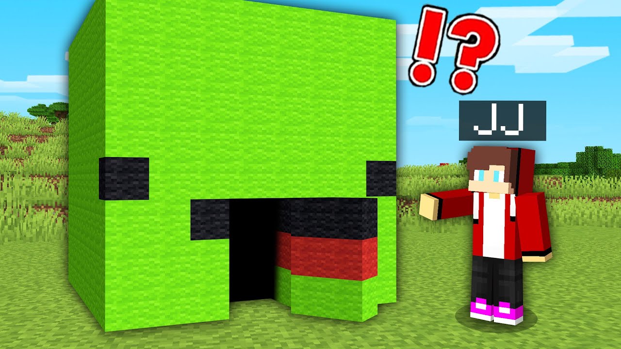 JJ in Mikey's Secret Base in Minecraft Challenge (Maizen Mazien Mizen ...