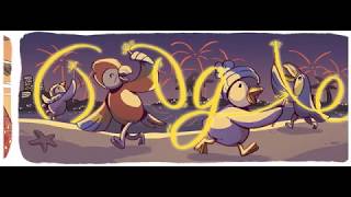 Google Doodle: New Year's Eve 2017
