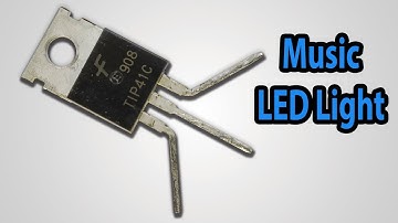 How To Make Music Reactive Led Light Using Only One Transistor || Very Simple
