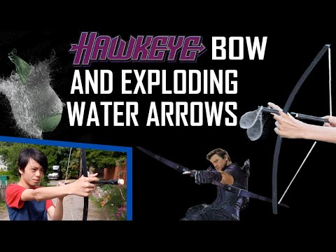 How To Make A Real Working HAWKEYE BOW with Exploding WATER BOMB ARROWS for Less Than $5!