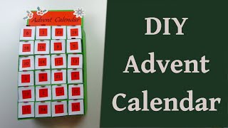 Advent Calendar with handmade boxes. DIY Advent Calendar