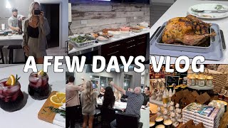 VLOG: hosting friendsgiving + cooking my first turkey + fun holiday cocktail + work week prep + more