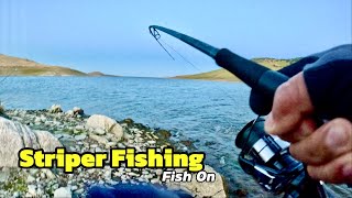 San Luis Reservoir, Striper Fishing May 5, 2024