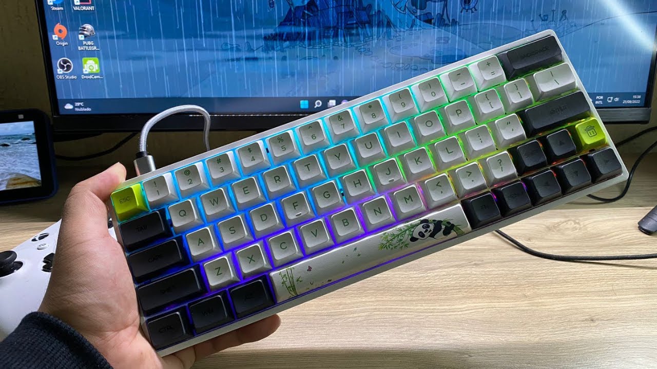 Teclado mecânico custo benefício do Aliexpress ! SK64