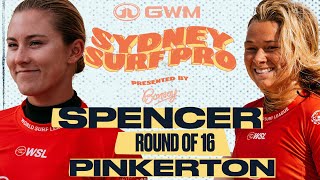 Kirra Pinkerton vs. Alyssa Spencer I GWM Sydney Surf Pro presented by Bonsoy - Round of 16