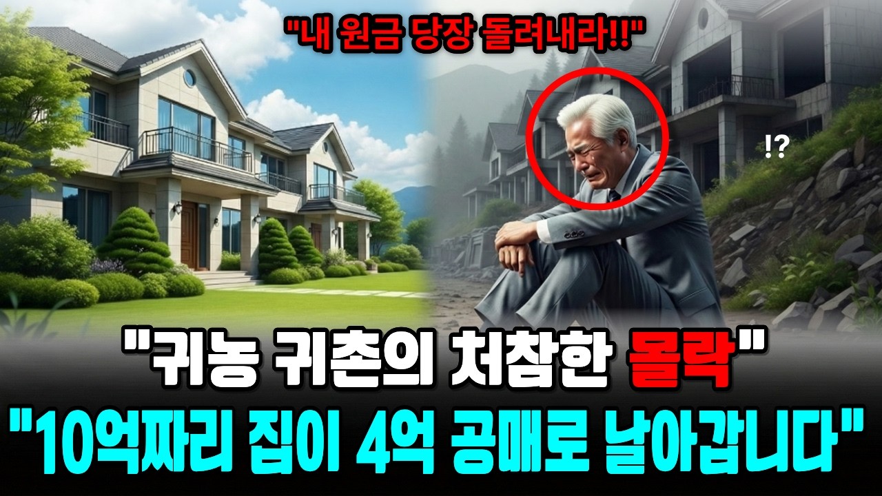 잔디밭 로망이 빚어낸 이자 폭탄과 깡통 주택의 끔찍한 비극, 귀농·귀촌의 몰락: 