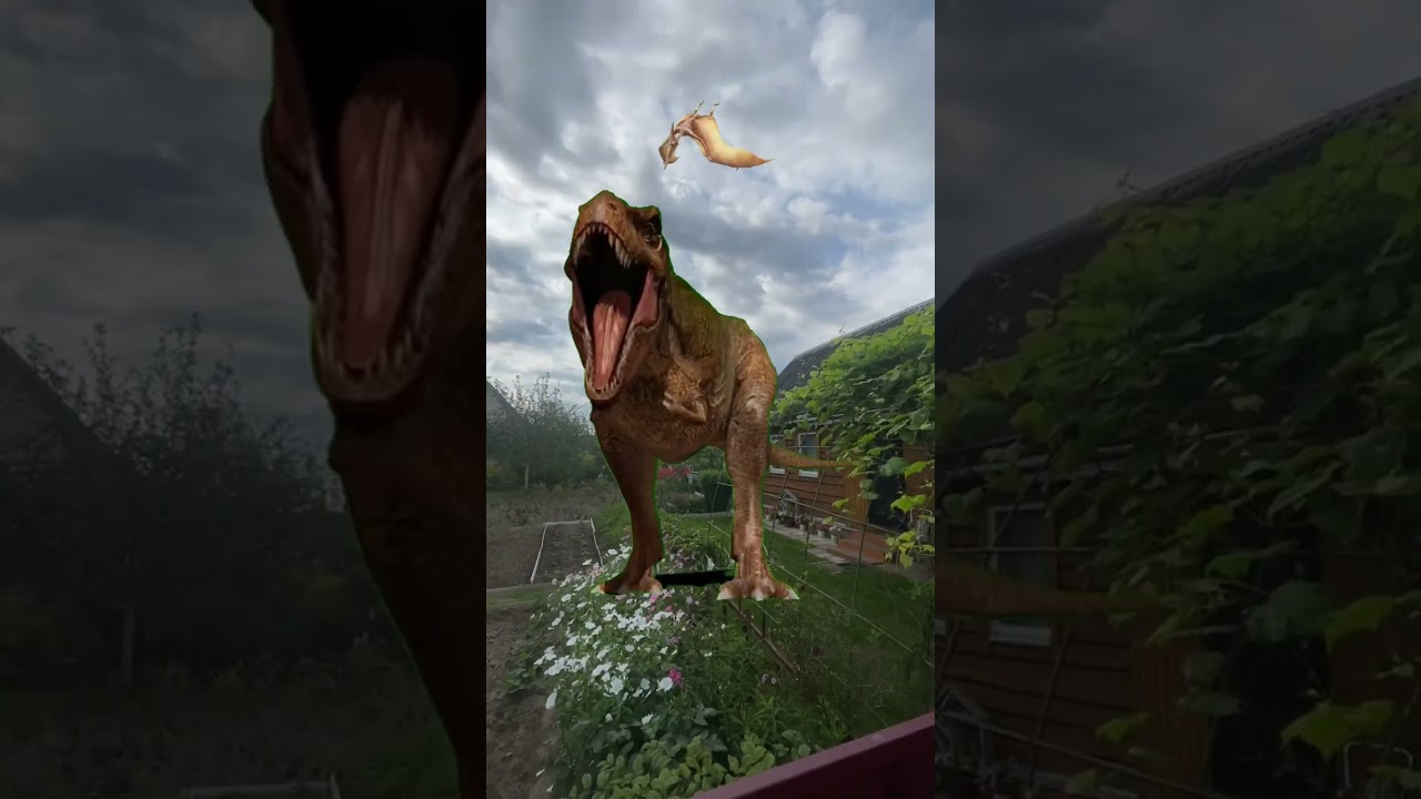 Tyrannosaurus T Rex chase part 4 My Jurassic Park New fan movie 2024! T-Rex chasing! Dinosaur king!