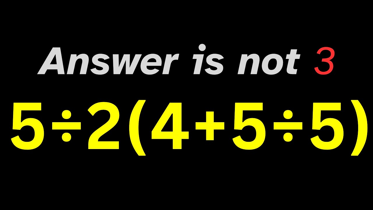 Can You Solve This Tricky Math Problem? - YouTube