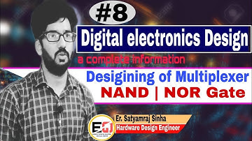 Desigining of multiplexer || Multiplexer(MUX) Universal logic gate || NAND & NOR Gate