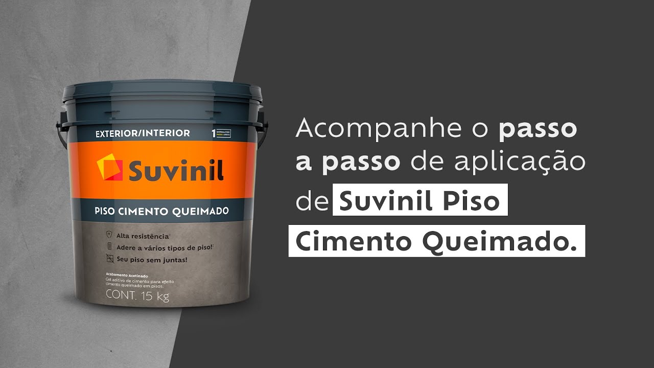 Suvinil Piso Cimento Queimado Aplicação e Como Fazer YouTube
