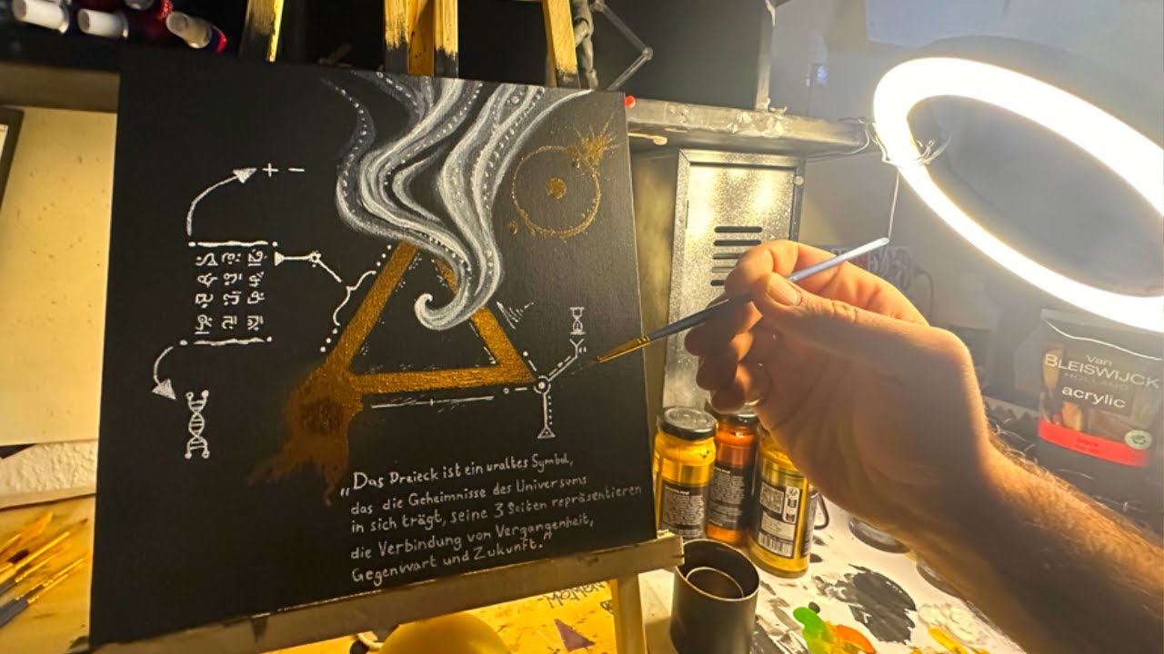 Mystisches Kunstwerk der Zeit | Ein poetischer Schaffensprozess