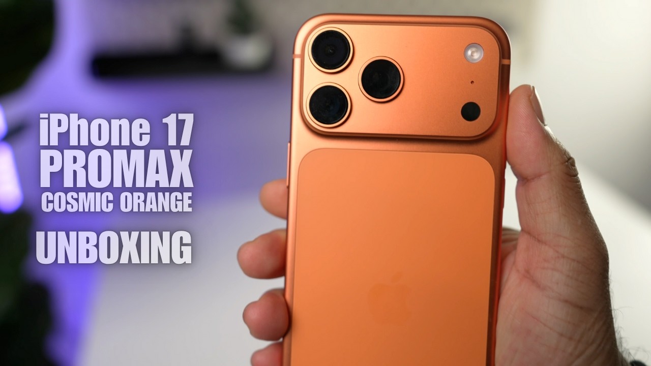 iPhone 17 Pro Max Cosmic Orange Unbox & Review - YouTube