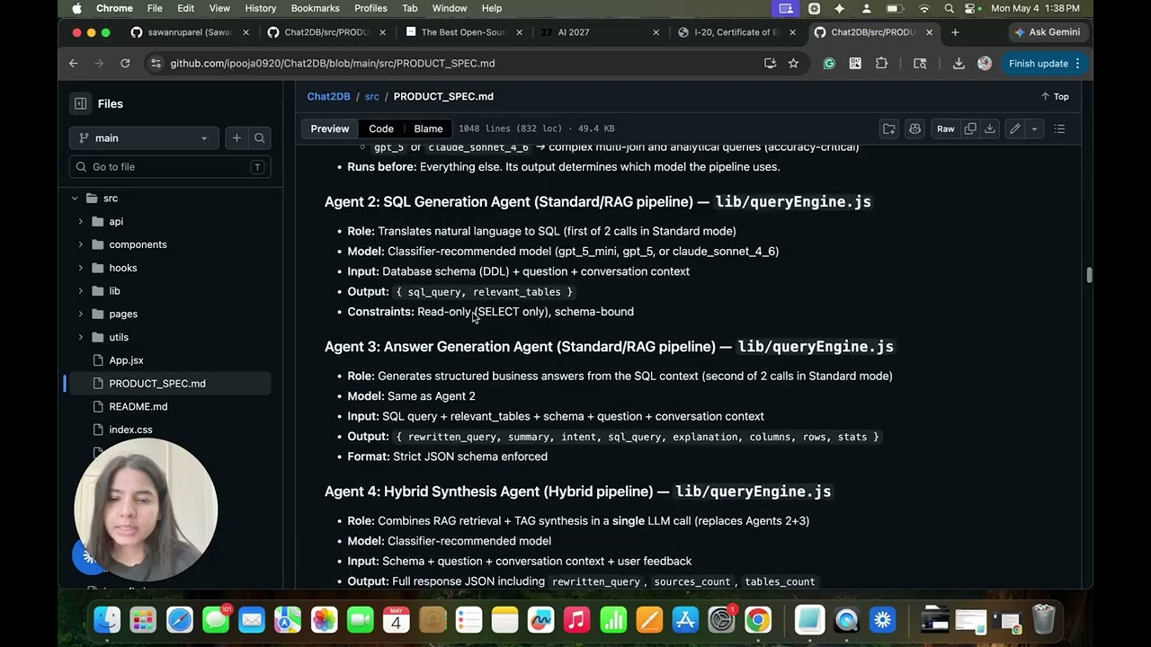 Chat2DB (Capstone Demo, AI Pipeline)