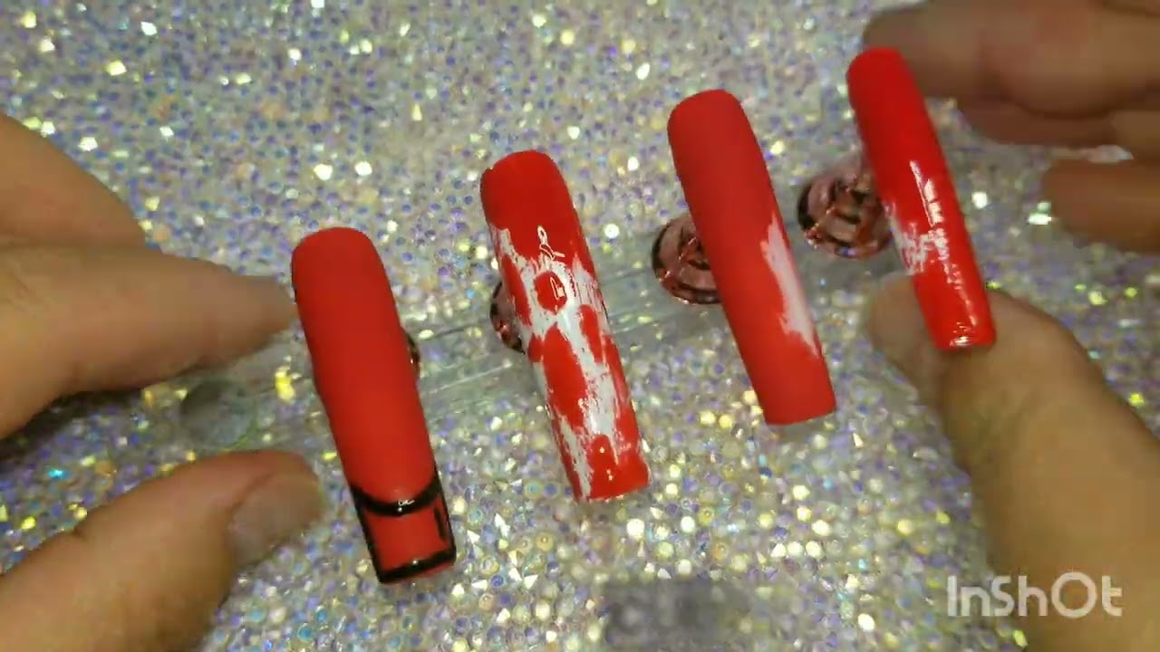 Part#2!!! Scream Movie themed press on nails!!!