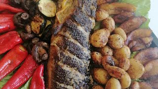 How to make catfish barbecue at home without bouillon cubes /Delicious Grilled catfish #grill #fish screenshot 4