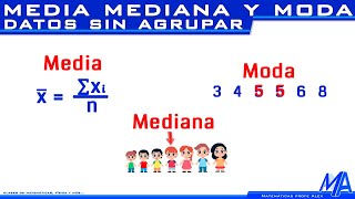 Medidas de tendencia central | Media, Mediana y Moda
