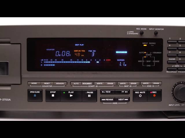Sony PCM-2700 DAT recorder - YouTube