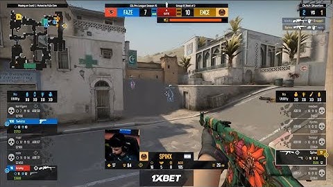 ENCE Spinx 1v3 CLUTCH! FaZe vs ENCE | ESL PRO LEAGUE S15