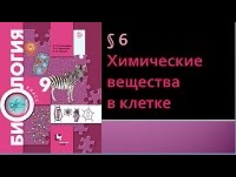 Биология 9 класс. Химические вещества в клетке