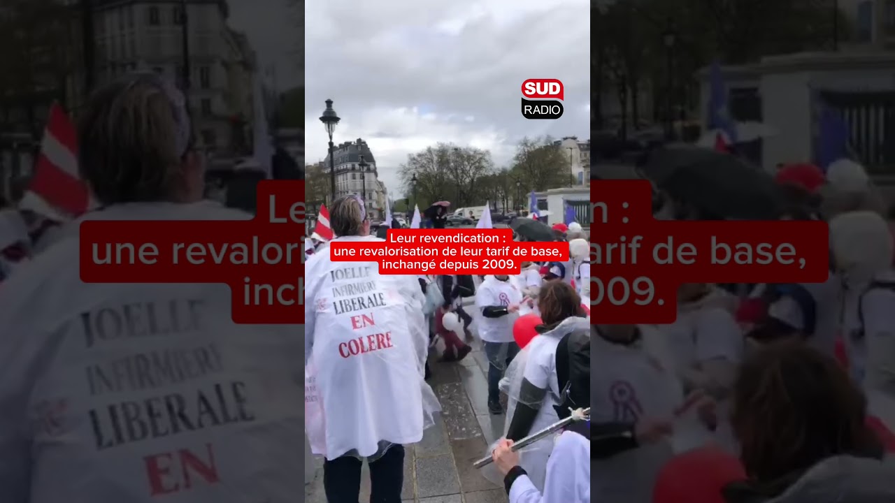 Les infirmiers libéraux mobilisés à Paris