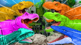 Dinosaurus Jurassic world dominion: Mosasaurus, kingkong, gidorah, rodan, sirenhead, indoraptor